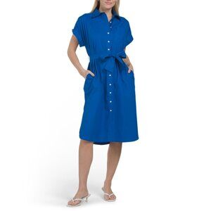 NAVY BLEU Cobalt Mimi Short Sleeve Dress